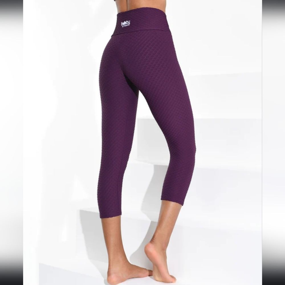 BBB CROCO SKIN LEGGINGS "acai" purple OS one size 20" inseam